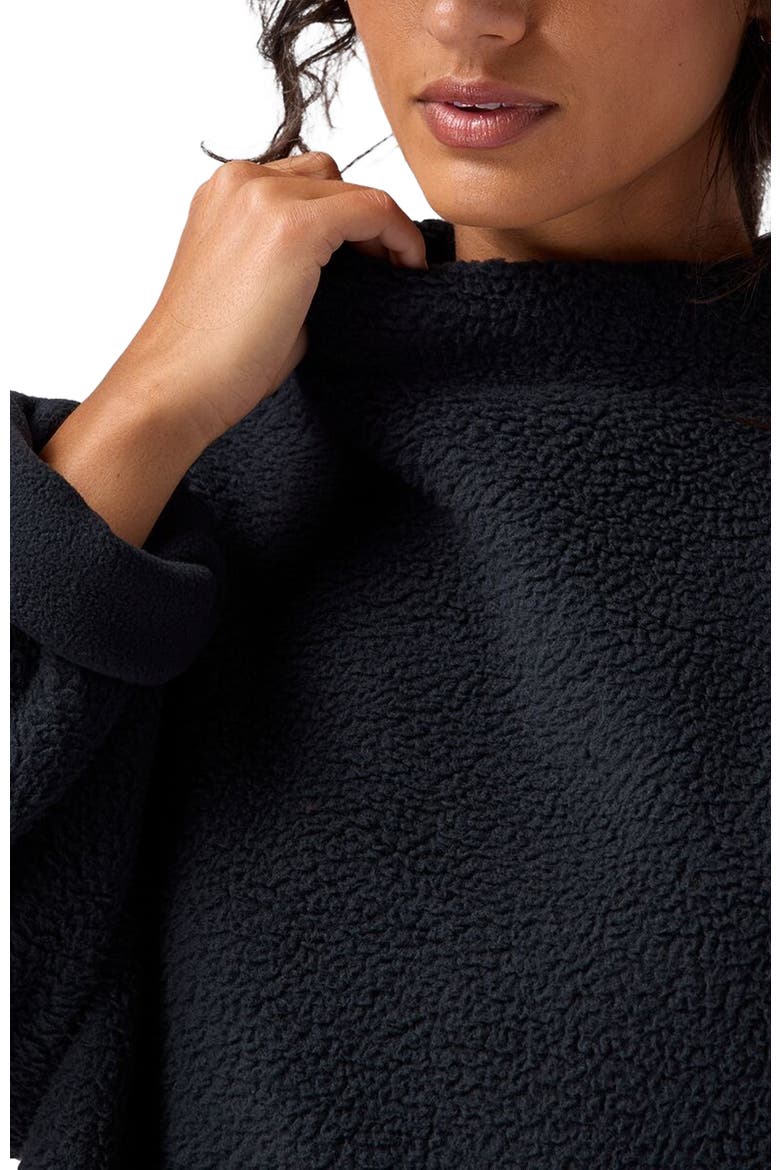 Wander Pile-Fleece Mock-Neck Top - Women's, Alternate, color, Black
