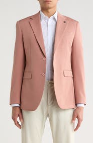 T.R. PREMIUM Slim Fit Cotton Blend Blazer