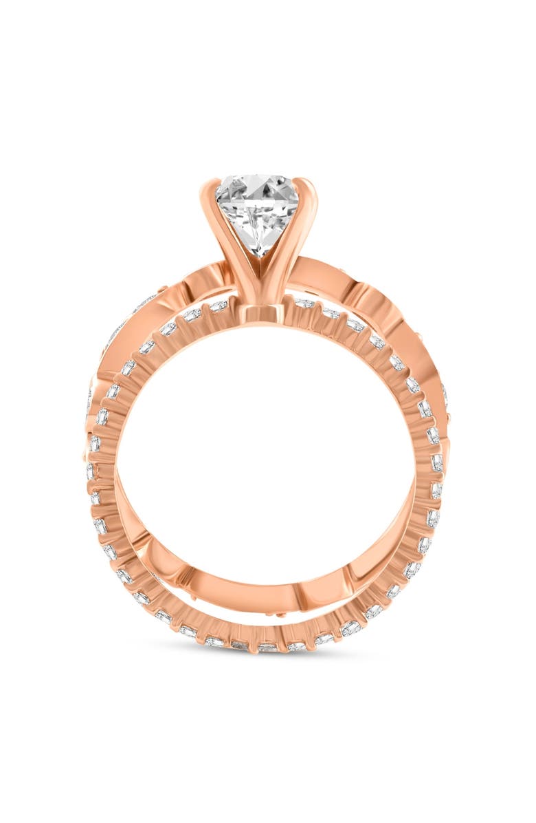 Bliss Diamond 2 3/4Ct Oval Diamond Engagement Wedding Ring Set Gold Lab Grown, Alternate, color,