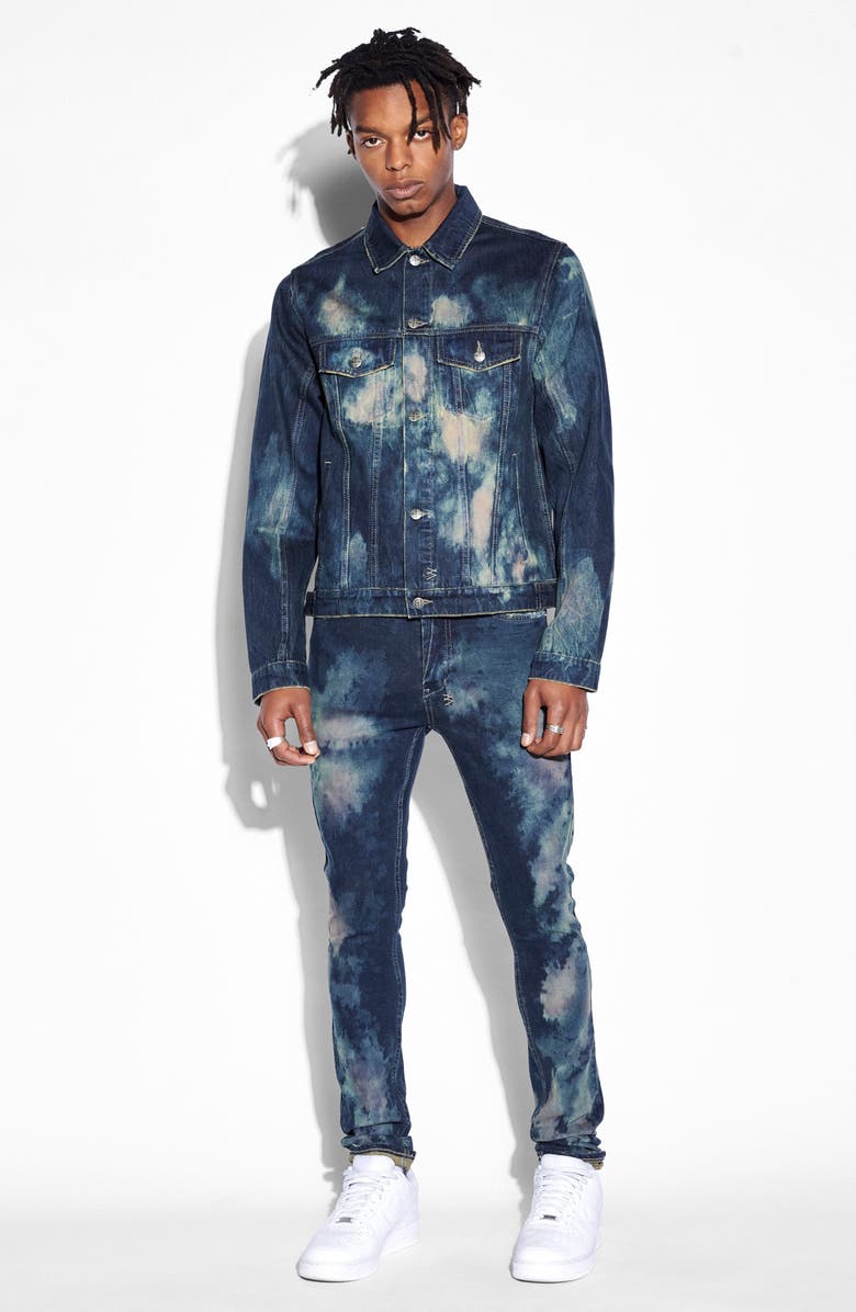 Ksubi Journey Bleach Denim Trucker Jacket, Alternate, color, 