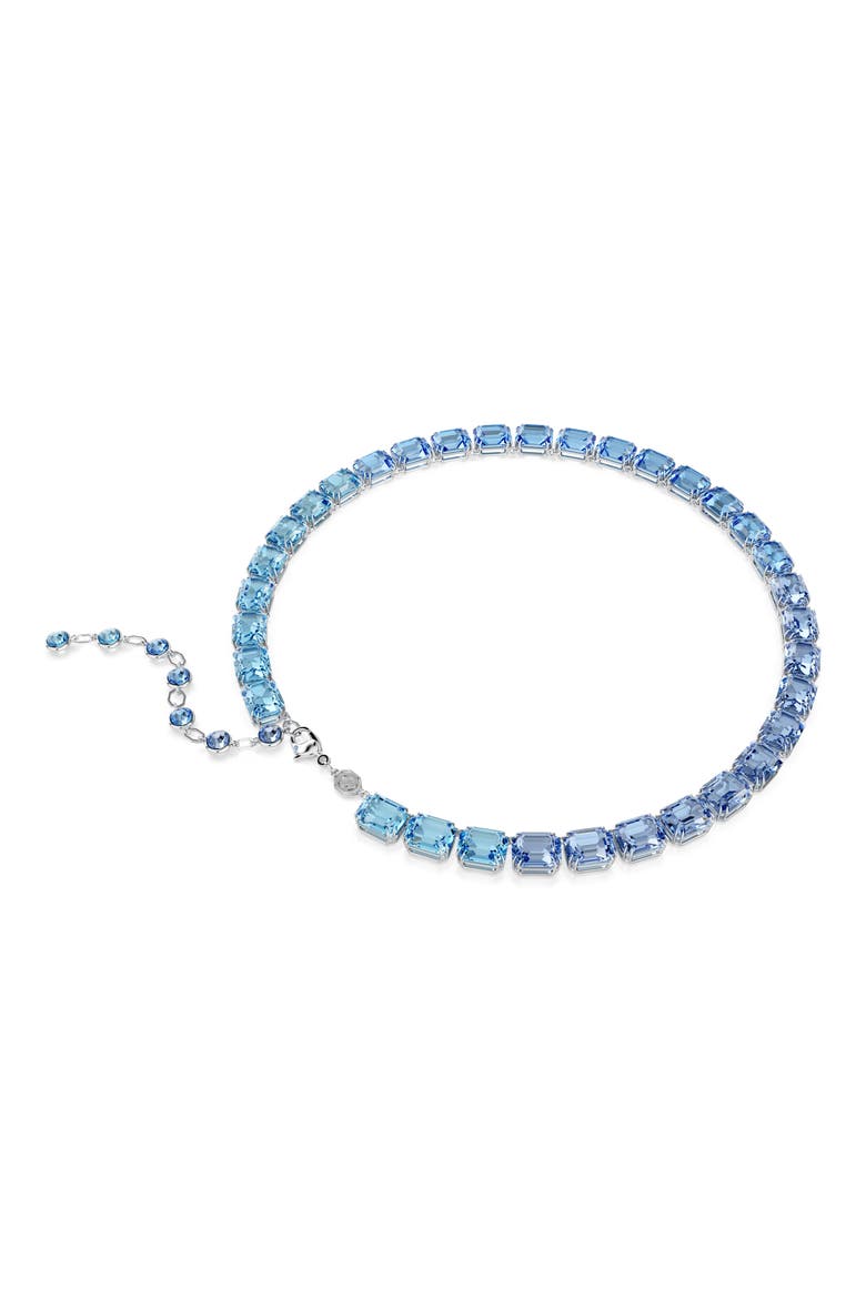 Millenia Crystal Collar Necklace, Alternate, color, BLUE