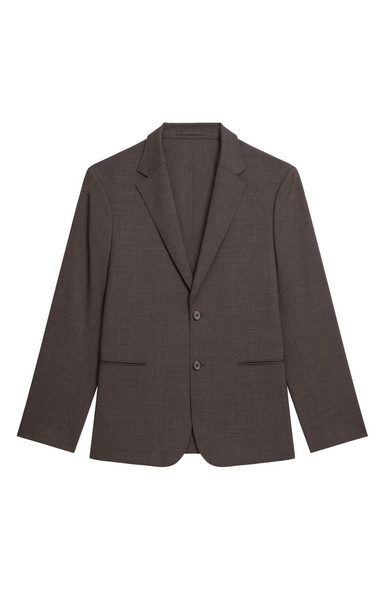 Theory Clinton Travel Motion Wool Blend Blazer, Alternate, color, Brownwood Melange