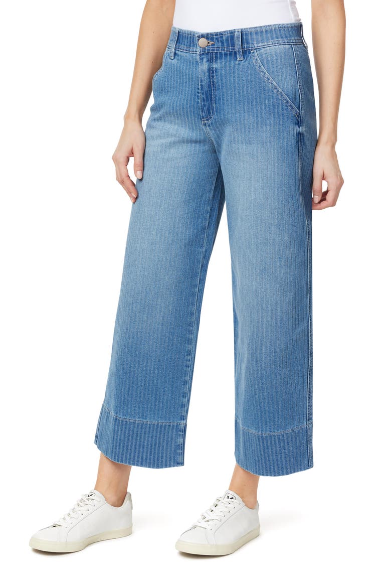 High Rise Comfort Waist Wide Leg Crop Jeans, Alternate, color, STELLA