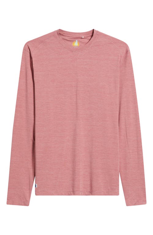 Johnnie-o Basin Long Sleeve Performance T-shirt In Mauvewood