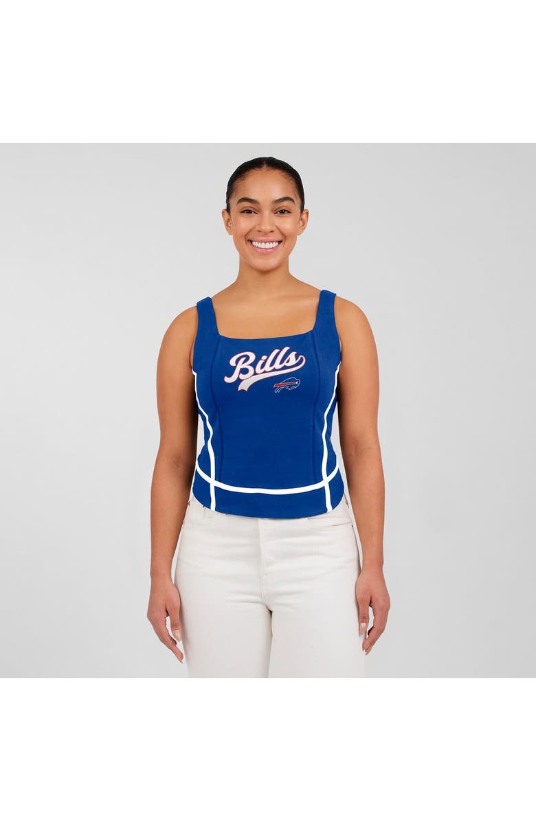 WEAR by Erin Andrews Women's WEAR by Erin Andrews Royal Buffalo Bills Square Neck Tank Top, Alternate, color, Royal