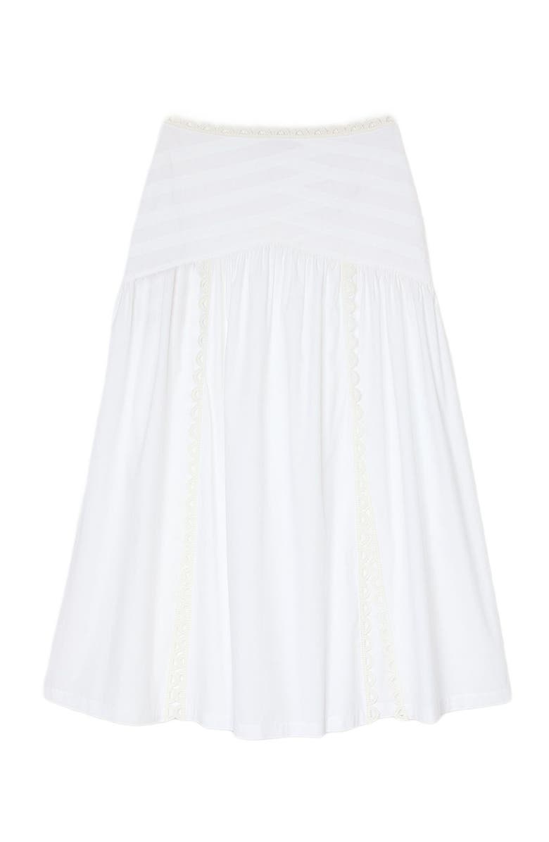 SANDRO Long poplin skirt, Alternate, color, 