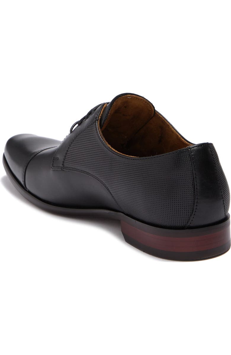 Florsheim Scottsdale Cap Toe Leather Derby - Wide Width Available, Alternate, color, Black