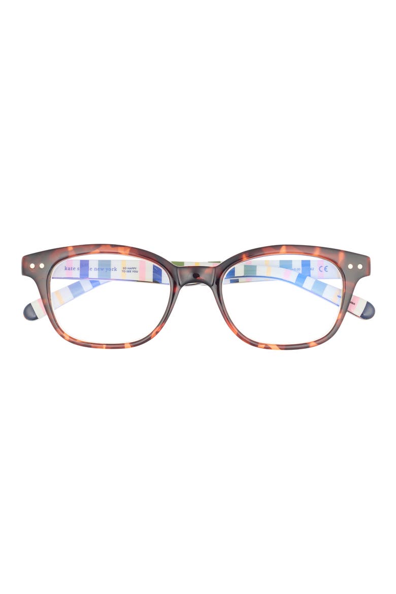 rebecca 49mm square reading glasses, Main, color, HAVANA MULTI