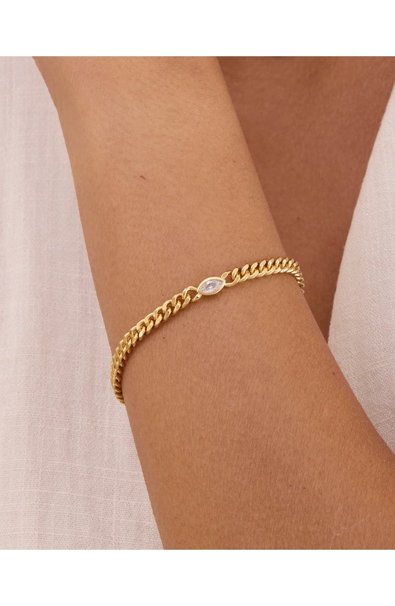 Sara Patino Cassia Curb Chain Bracelet, Alternate, color, Gold