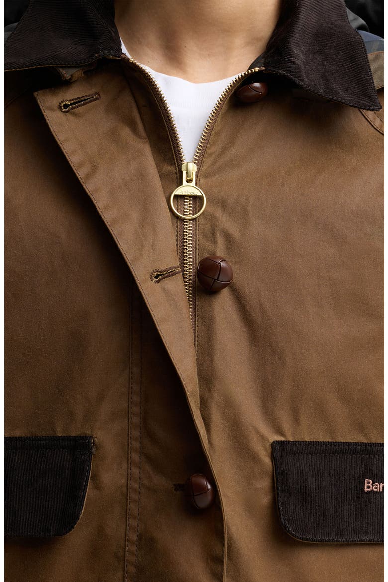 Adina Waxed Cotton Jacket, Alternate, color, TAN/ SHADOW CLASSIC