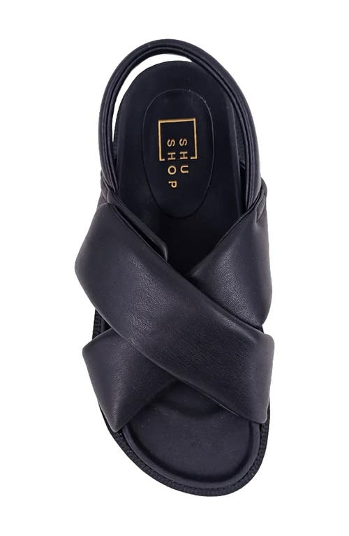 Shushop Delta Slingback Sandal In Black