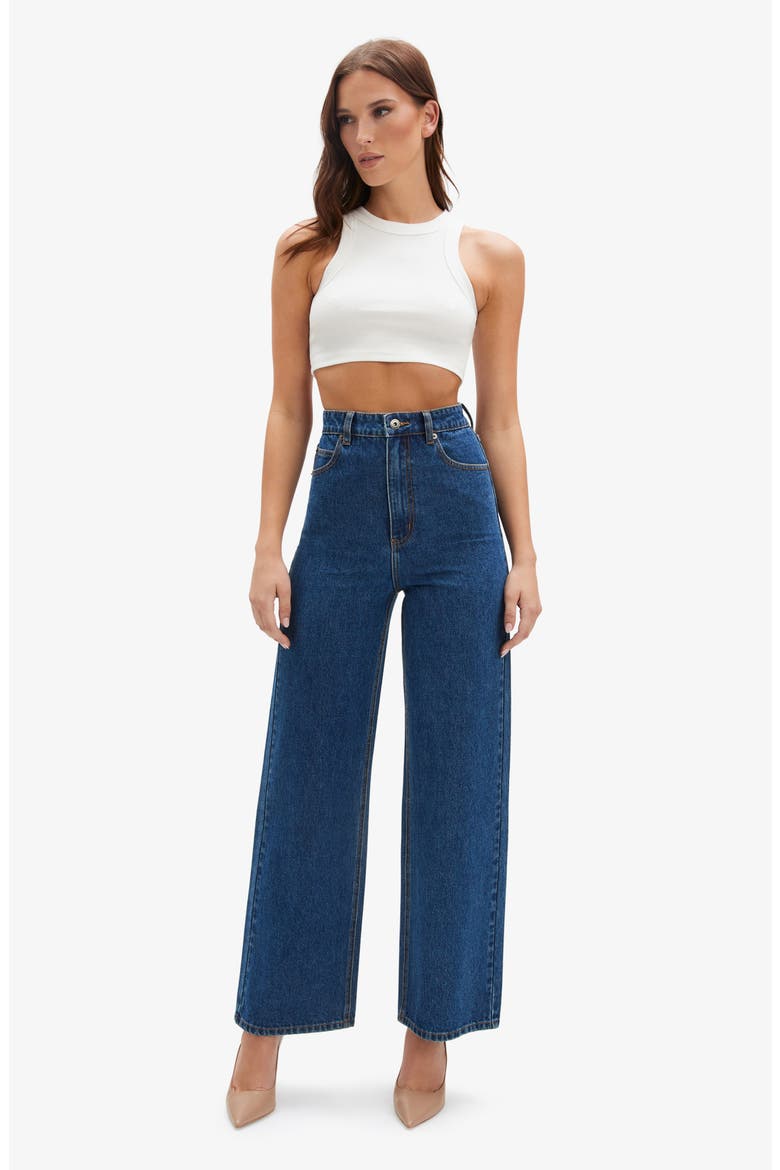 Cindy High Waist Wide Leg Jeans, Alternate, color, INDIGO