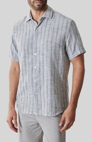 Robert Barakett Satoru Short Sleeve Button-Up Shirt