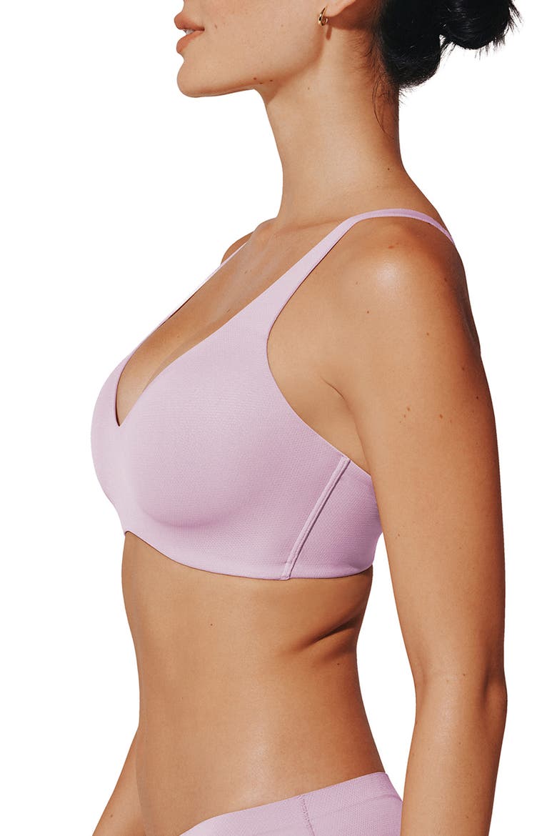 TempSync™ Wireless Plunge Bra, Alternate, color, MACARON