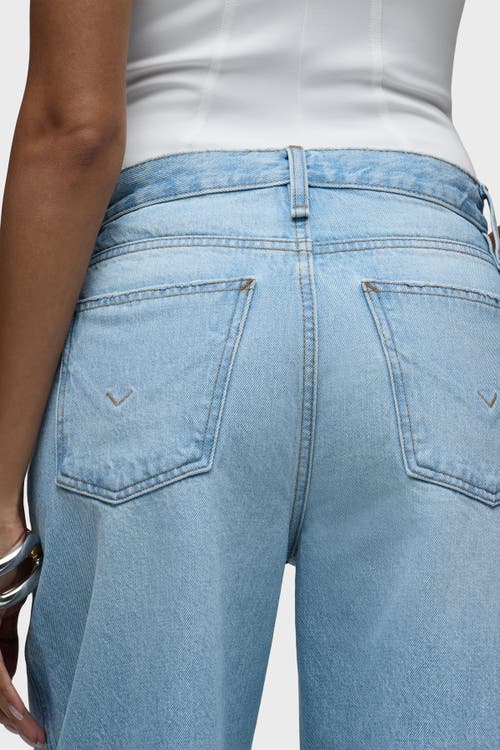 Hudson Bailey High Rise Barrel Leg Jeans In Fighter In Fighter