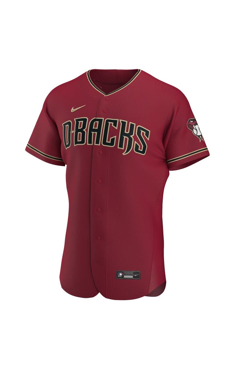 Nike Men's Nike Crimson Arizona Diamondbacks Alternate Authentic Team Jersey, Alternate, color, 