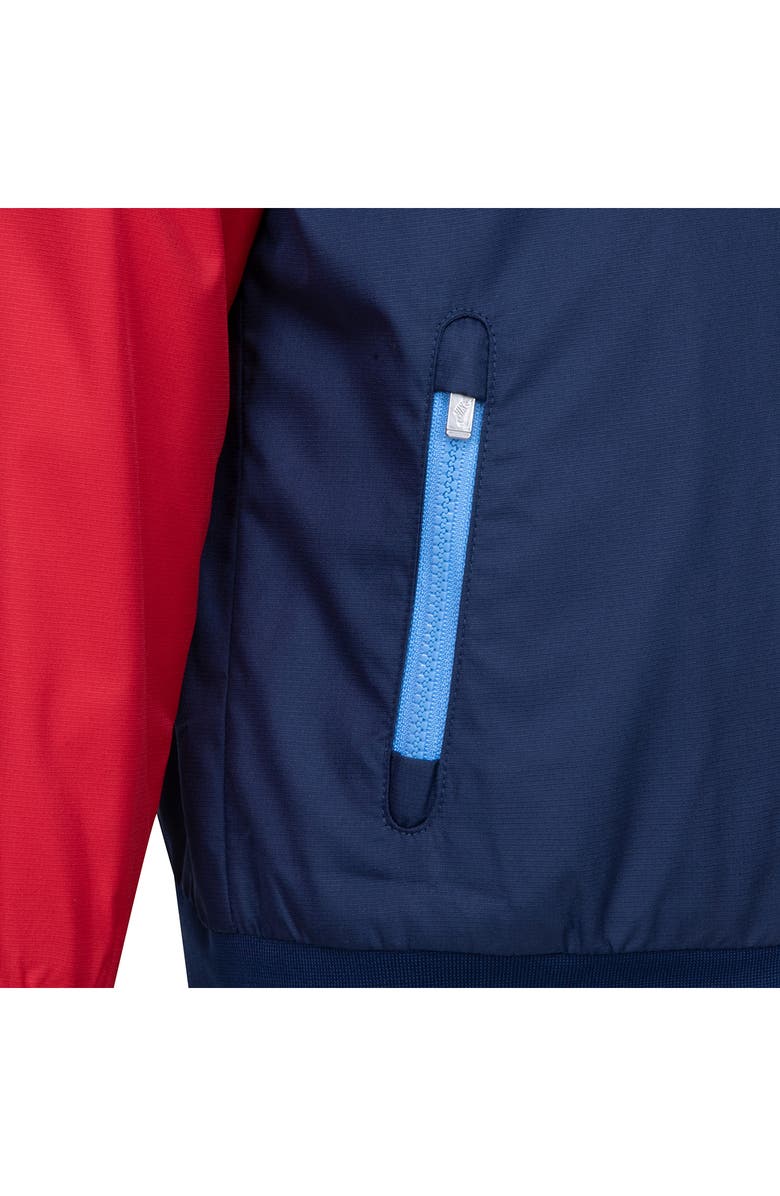 Nike Kids' Windrunner Water Resistant Hooded Jacket, Alternate, color, Midnight Navy/ University Red