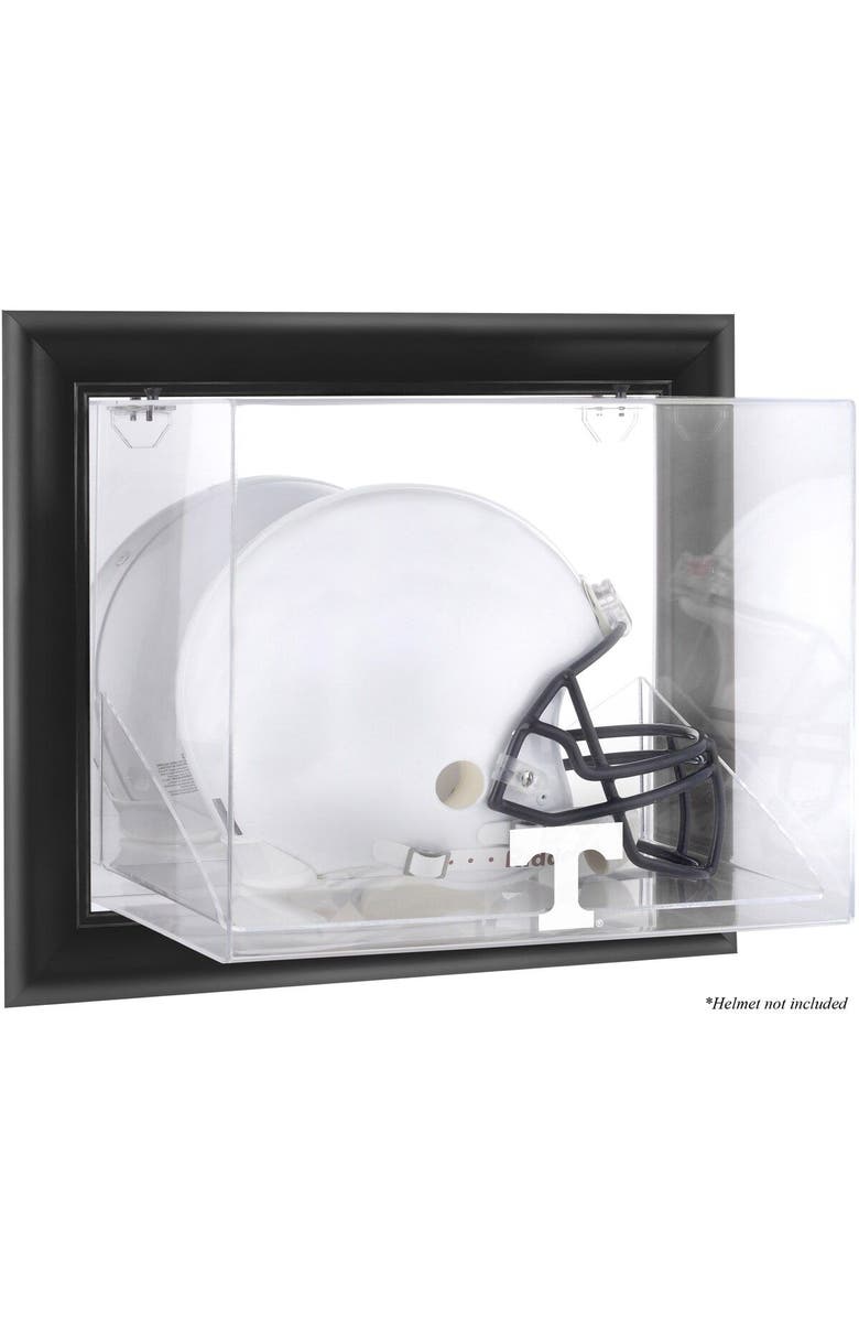 FANATICS AUTHENTIC Tennessee Volunteers Black Framed Wall-Mountable Helmet Display Case, Main, color, 