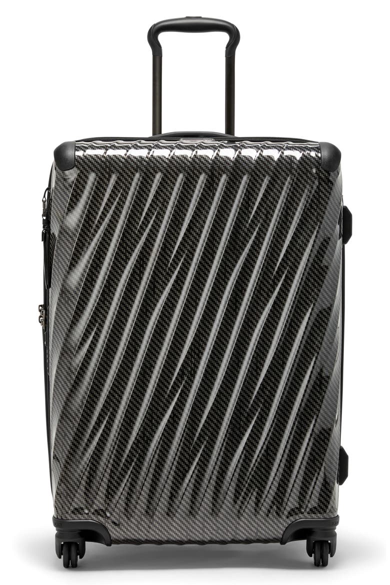 19 Degree Medium Checked Luggage, Main, color, BLACK/ GRAPHITE