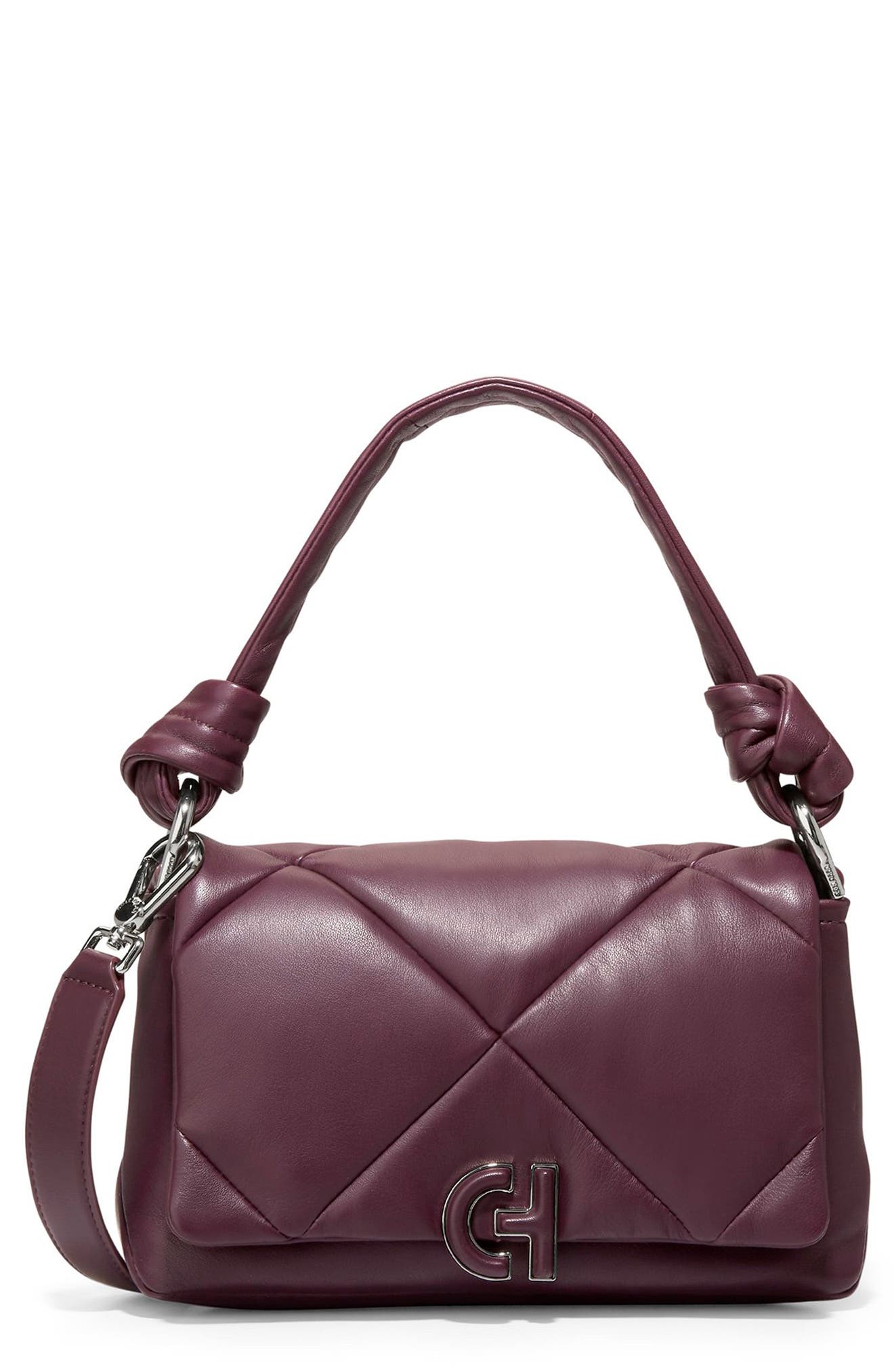 Cole Haan Mini Puff Leather Shoulder Bag, Main, color, 