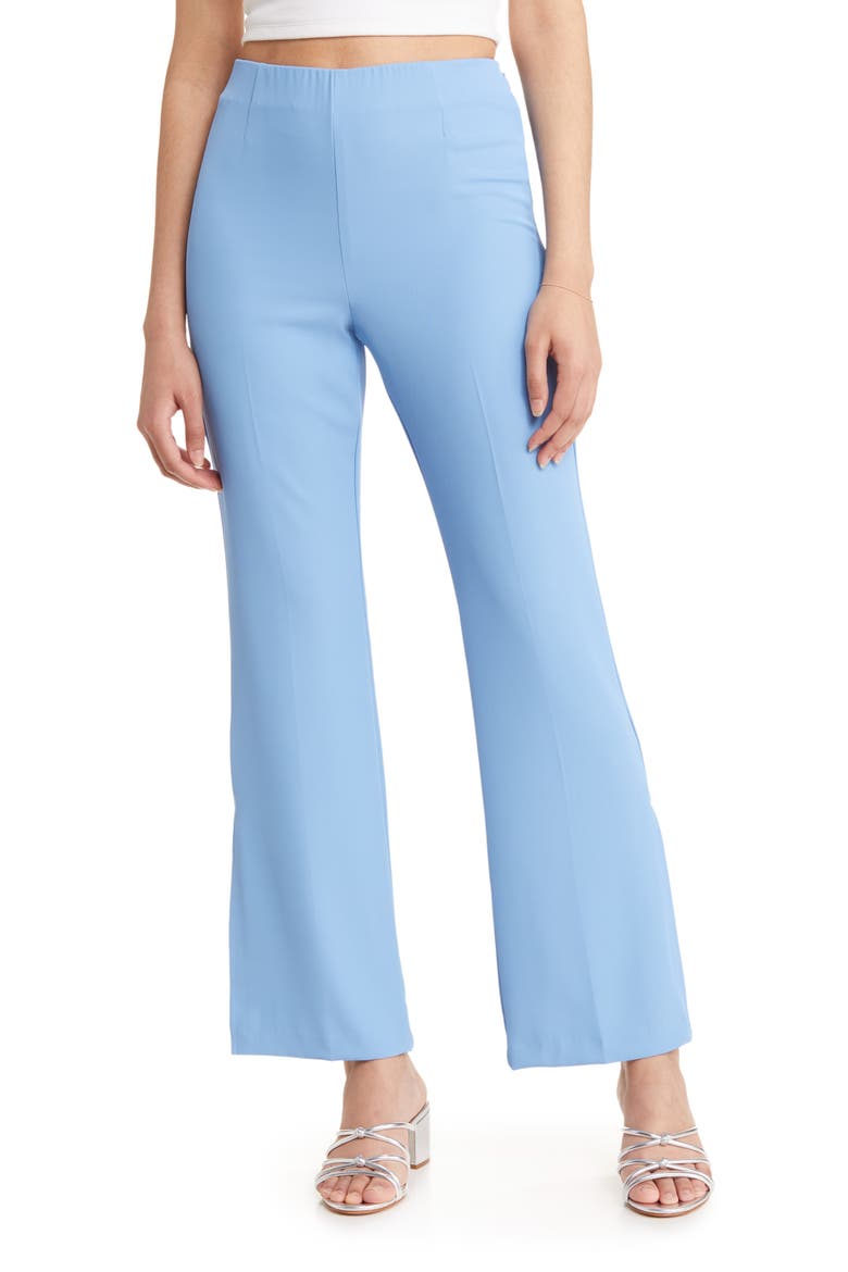 Vented Flare Pants, Main, color, BLUE LAKE