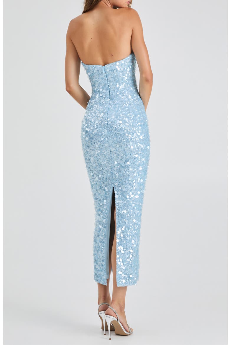 Leslie Sequin Column Gown, Alternate, color, ICY BLUE
