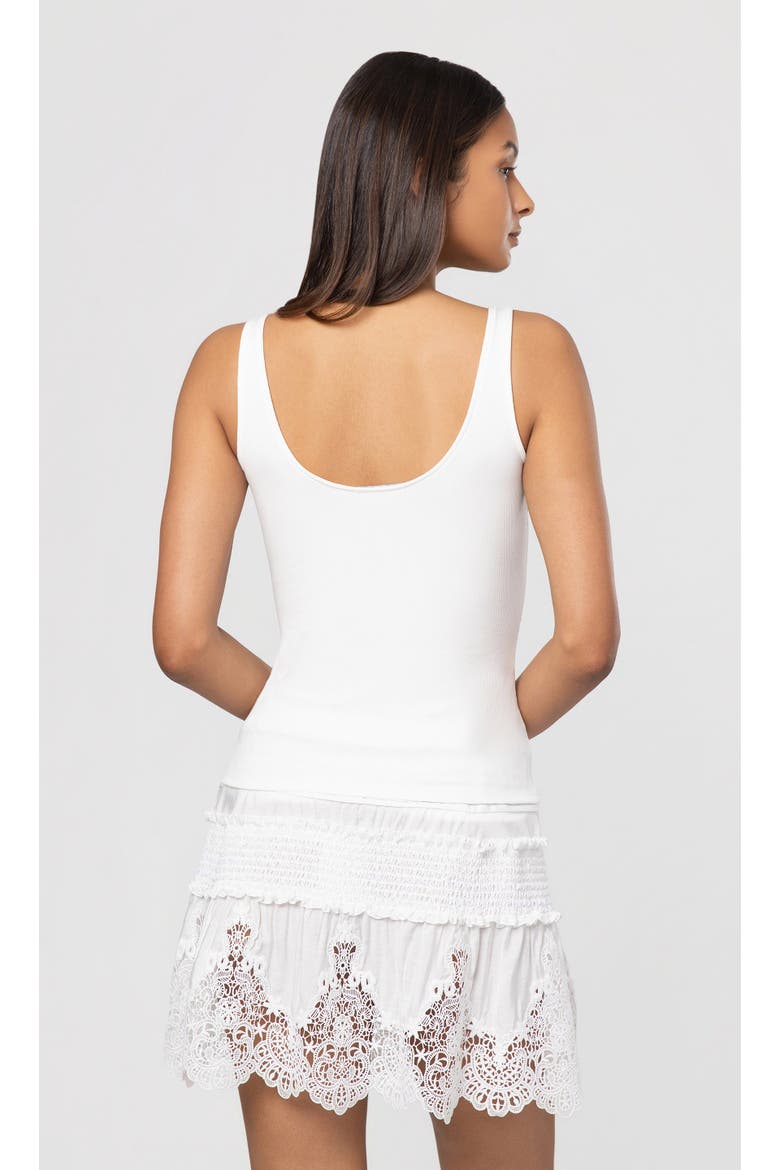 Hara Rib Top, Alternate, color, White