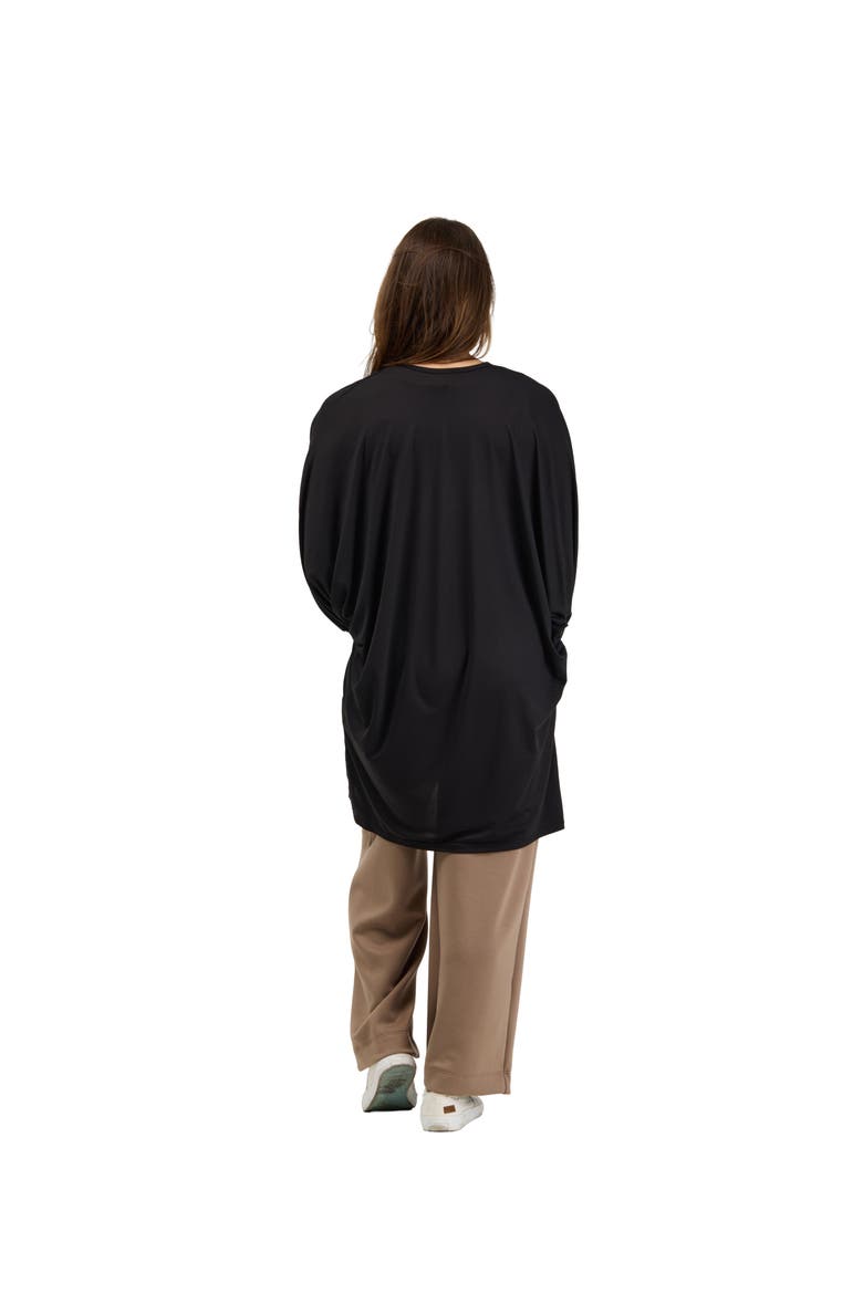 24seven Comfort Basic Womens Soft Stretch Open Front Cardigan Jacket, Alternate, color, Black