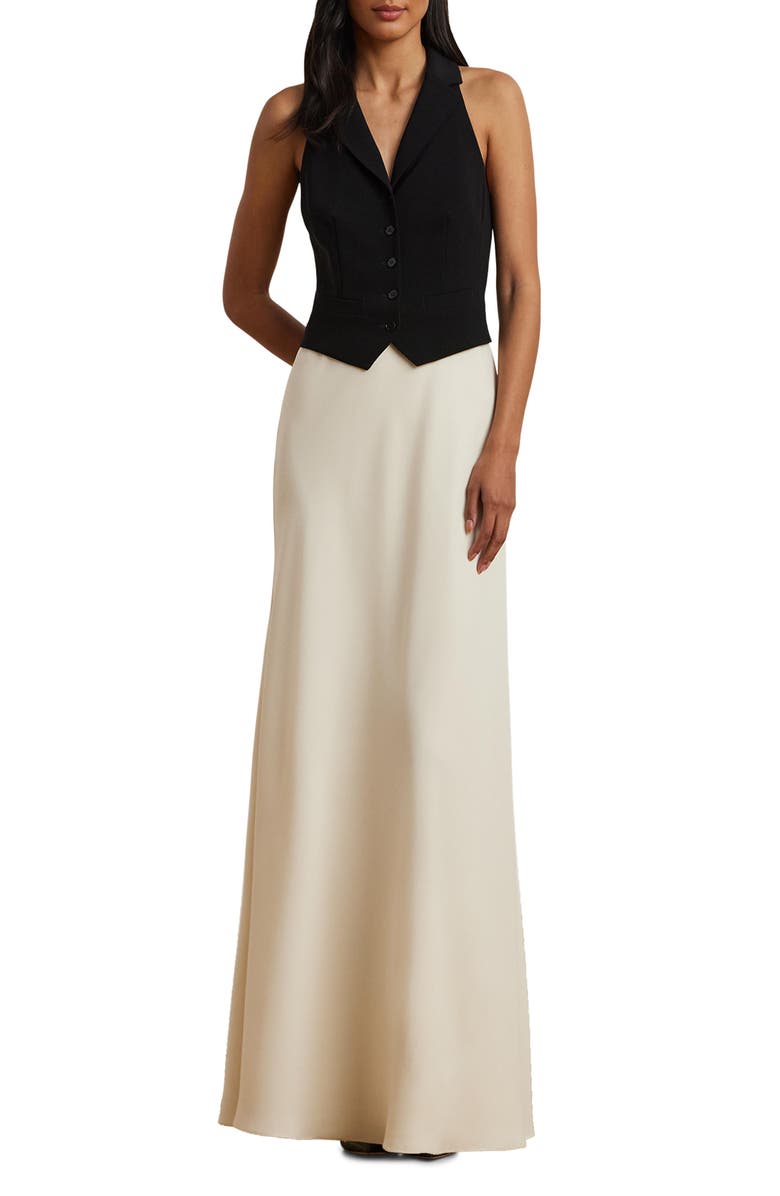 Lauren Ralph Lauren Sleeveless Charmeuse Gown, Main, color,