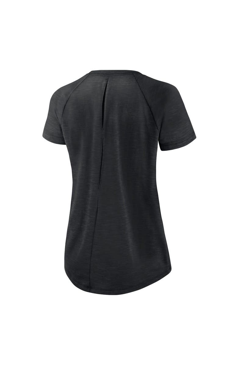 Nike Women's Nike White/Heather Scarlet Baltimore Ravens Back Slit Lightweight Fashion T-Shirt, Alternate, color,