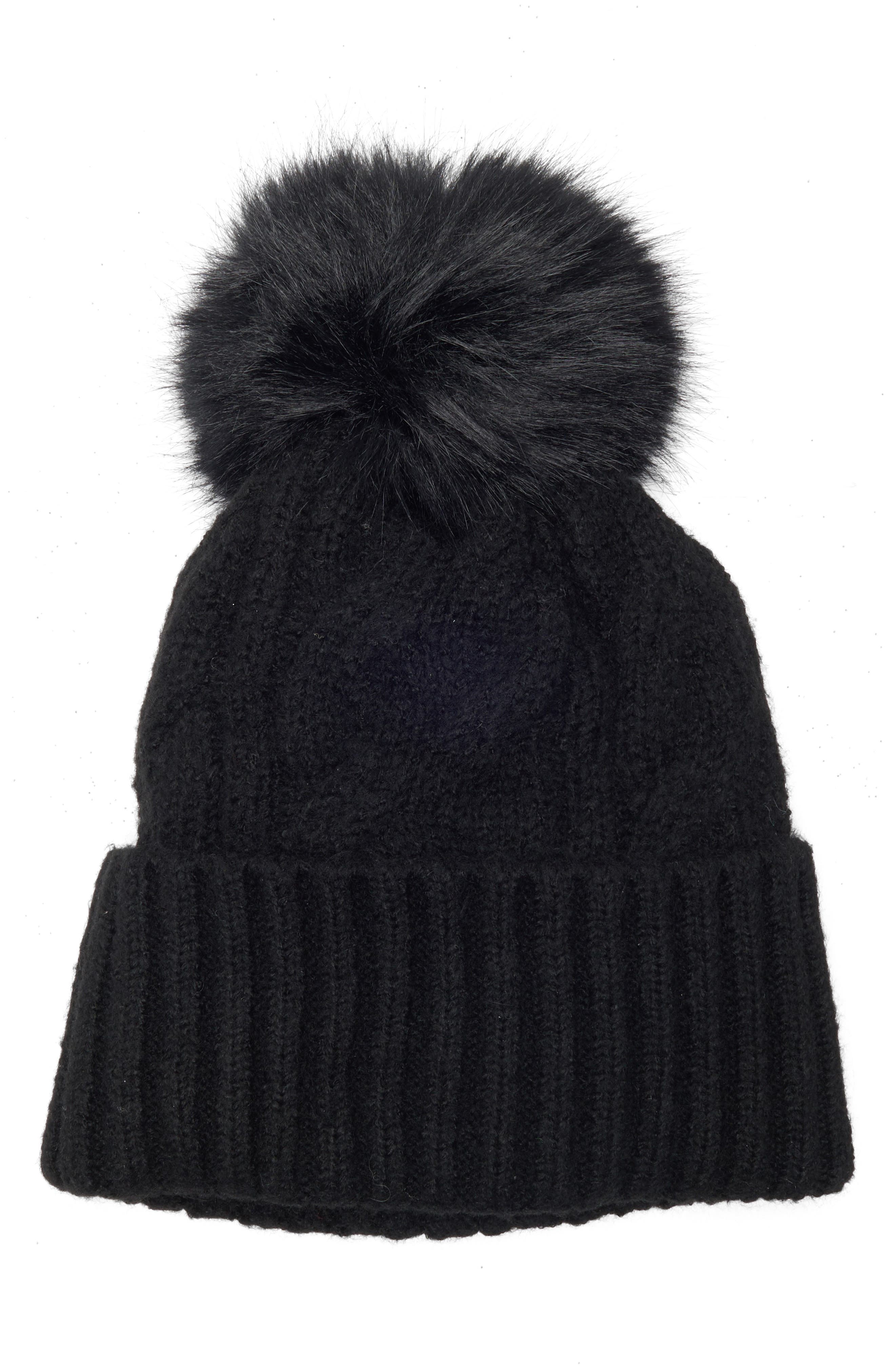 Melrose and Market Faux Fur Pompom Beanie