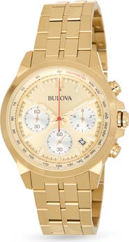 BULOVA Quartz Chronograph Bracelet Watch, 43mm