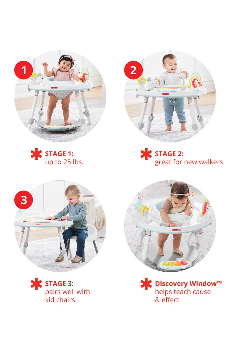 Silver Lining Cloud Baby's View Three-Stage Activity Center, Alternate, color, MULTI
