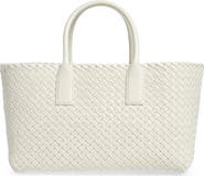 Bottega Veneta Small Cabat Intreccio Leather Tote