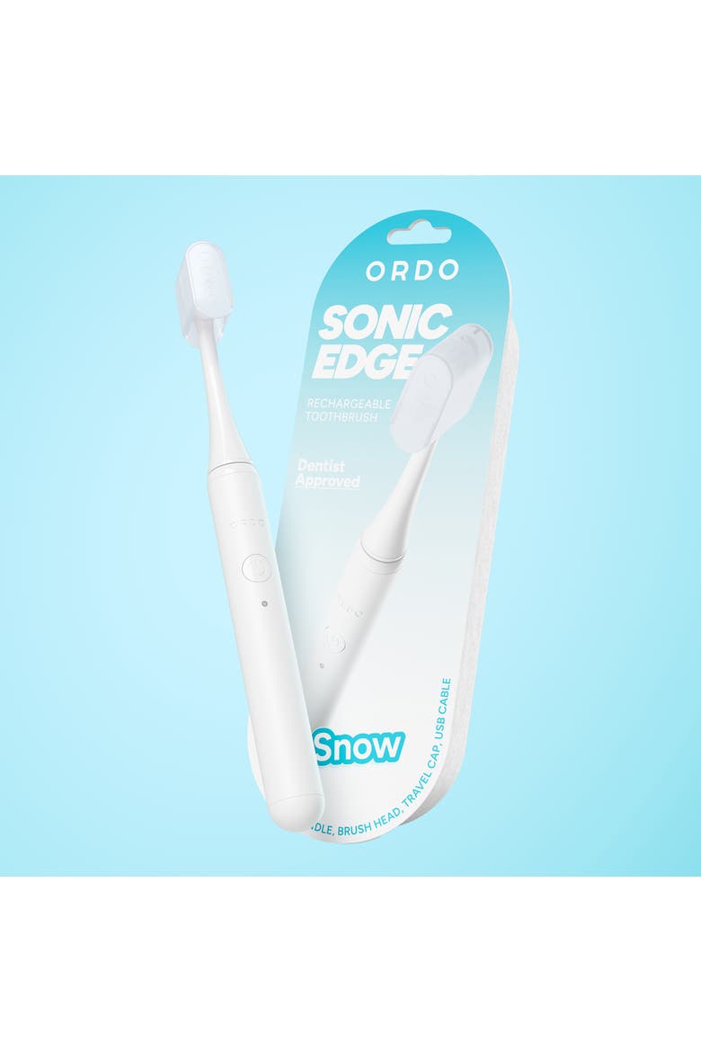 Sonic Edge Rechargeable Toothbrush, Alternate, color, Snow
