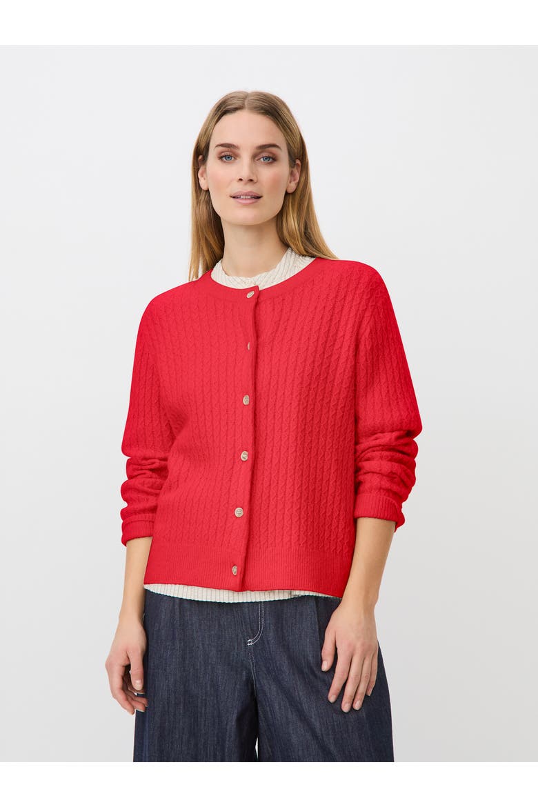 MaLeryntha Button-Front Cardigan, Main, color, Poinsettia