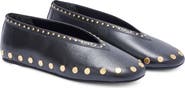 Ganni Jenny Studded Ballet Flat