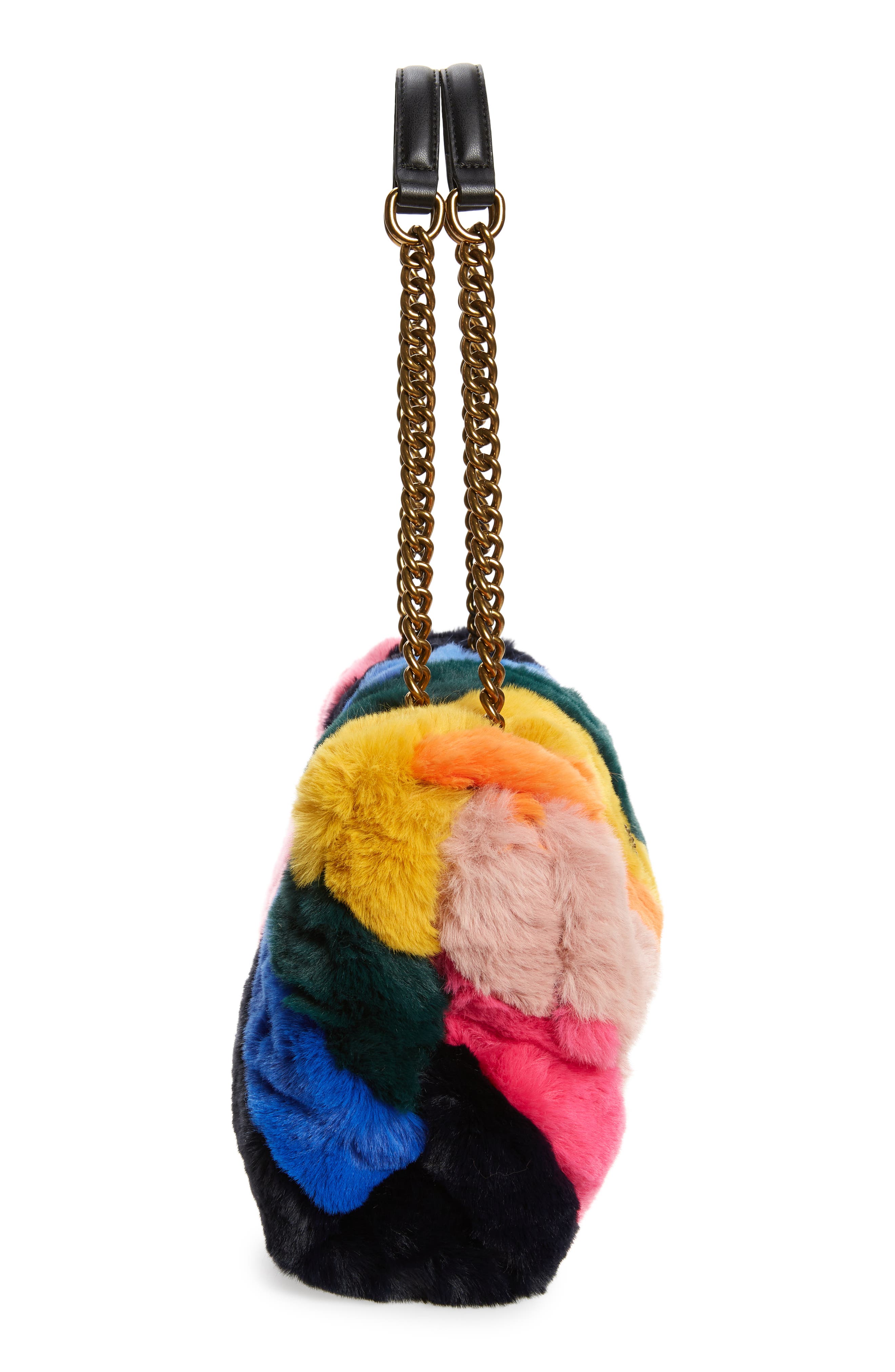 Kurt Geiger London Large Kensington Faux Fur Crossbody Bag, Alternate, color, 