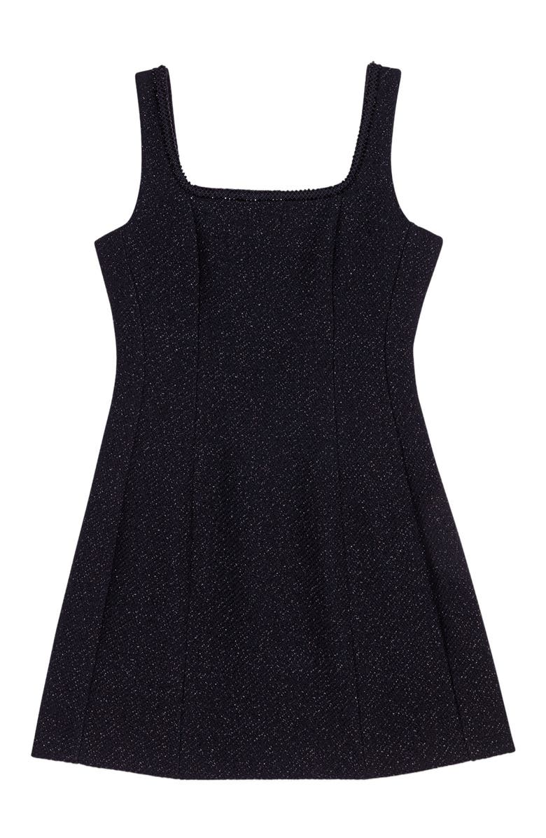 maje Short rhinestone dress, Alternate, color, 