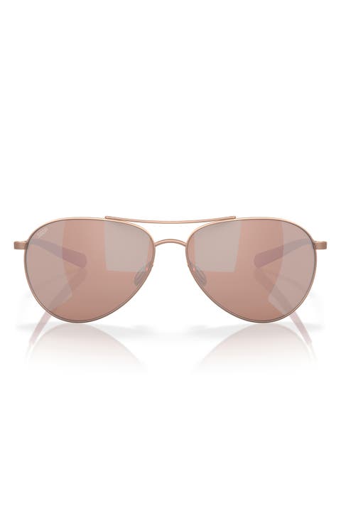 Piper 58mm Polarized Pilot Sunglasses