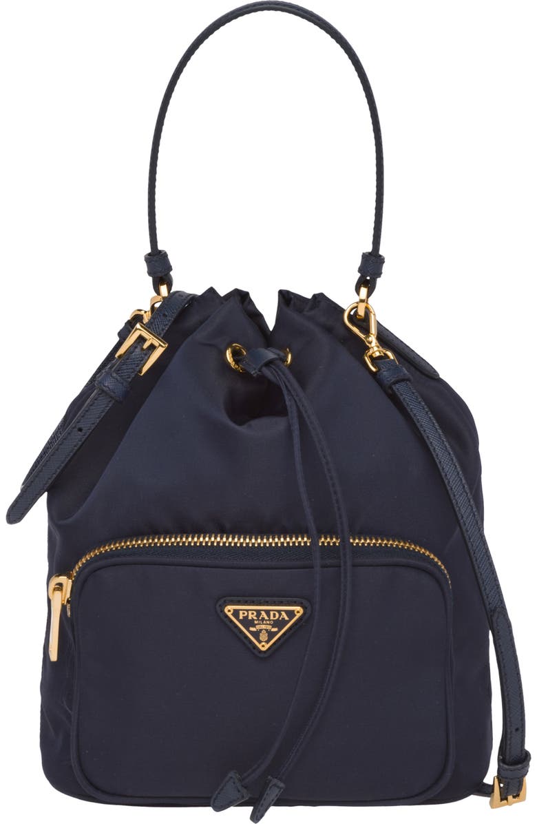 Prada Vela Bucket Bag, Main, color,