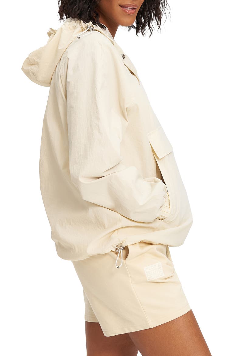 Hooded Pullover Windbreaker, Alternate, color, OYSTER