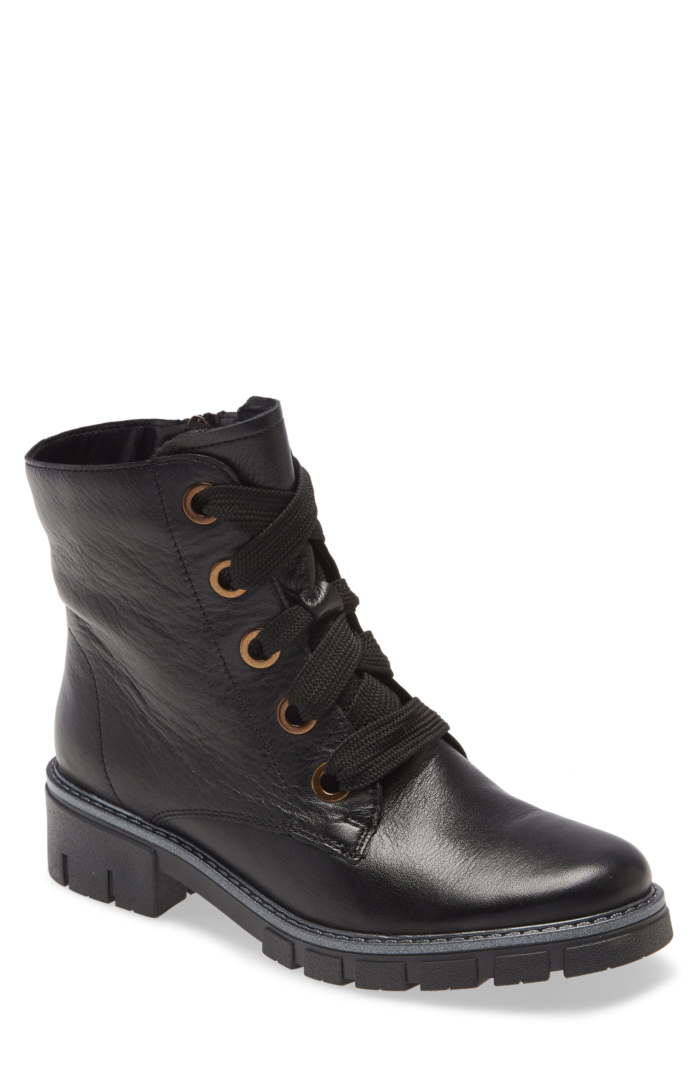 ara Debbie Lace-Up Boot, Main, color, Black