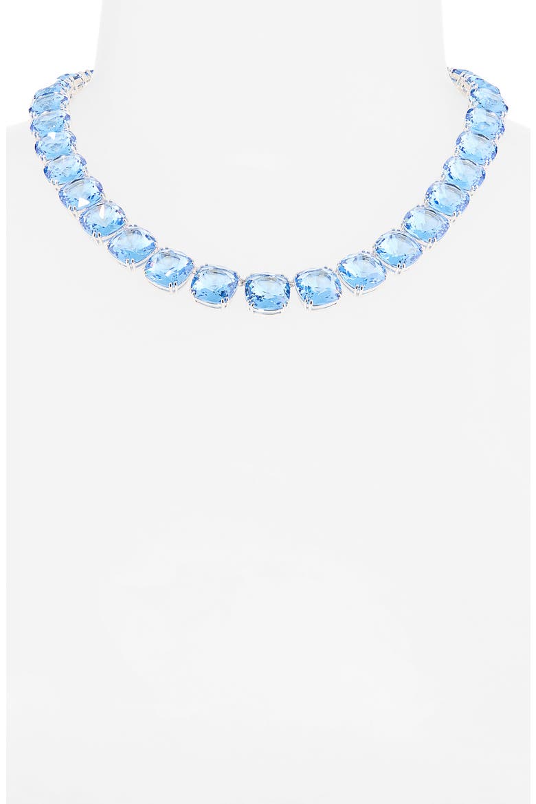 Millenia Crystal Collar Necklace, Alternate, color, IGNITE/ RHODIUM