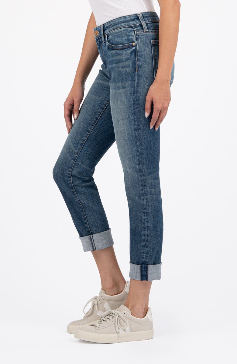 KUT from the Kloth Catherine Cuffed Boyfriend Jeans, Alternate, color, Giving