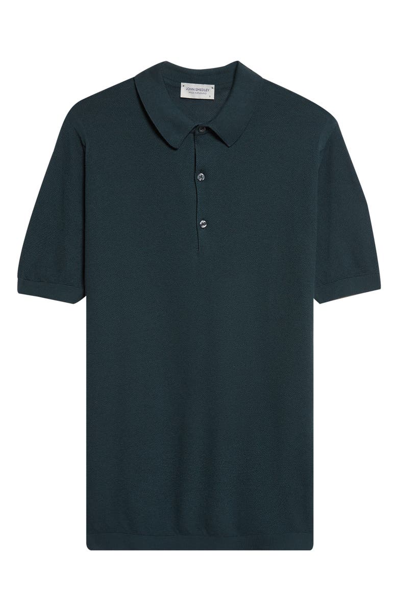John Smedley Roth Solid Sweater Polo, Alternate, color, Rainforest