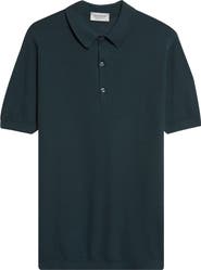 John Smedley Roth Solid Sweater Polo