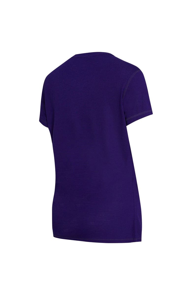 College Concepts Women's College Concepts Purple/Black Phoenix Suns Arctic T-Shirt & Flannel Pants Sleep Set, Alternate, color, 