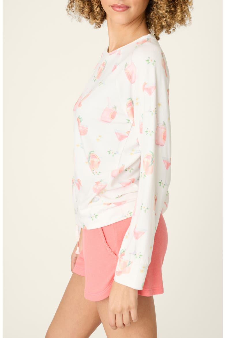 Paloma Mama Long Sleeve Lounge Top, Alternate, color, IVORY