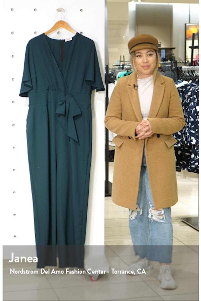 Charisma Faux Wrap Crepe Jumpsuit video